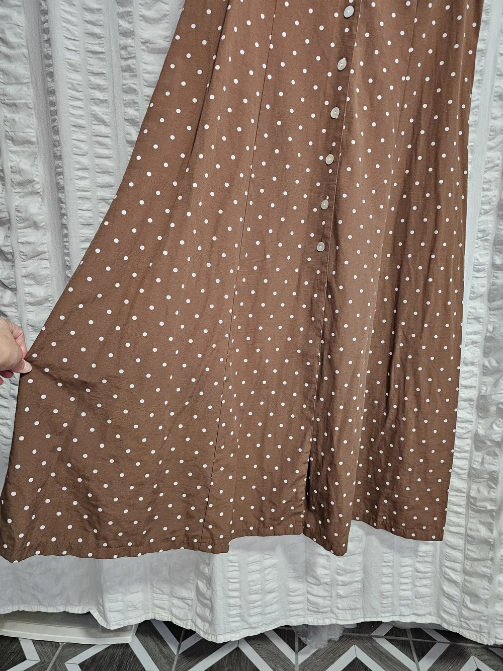 Pretty Woman Vivian Ward Vibes Brown Polka Dot Dress Julia Roberts Evening Dress